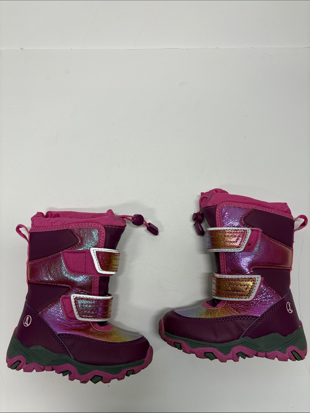 Lands End Kids Thermolite Snow Boots Pink Purple Size 7